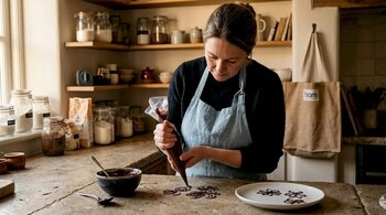 kako doma narediti cokoladne okraske