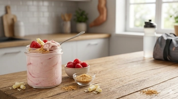 Proteinski puding Cheesecake malina, s sladilom