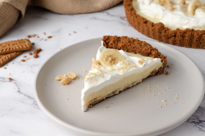 finom banános pite vaníliakrémmel