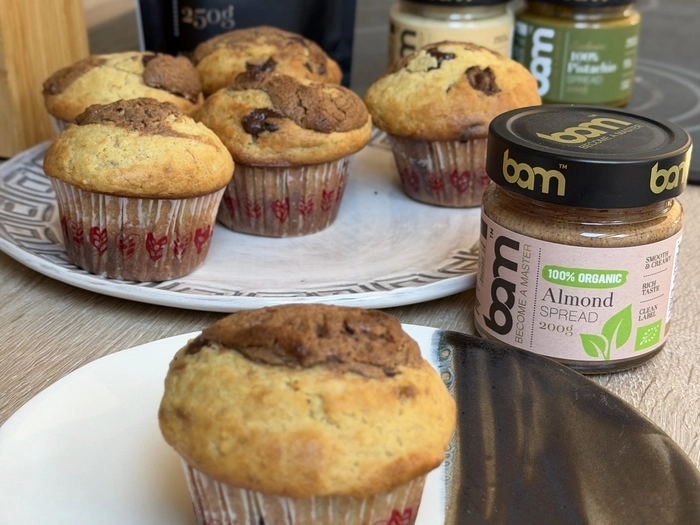 socni muffini s 100 bademovim namazom